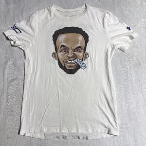 Stephen Curry RARE mouthpiece White Shirt Youth LNBA Warrior